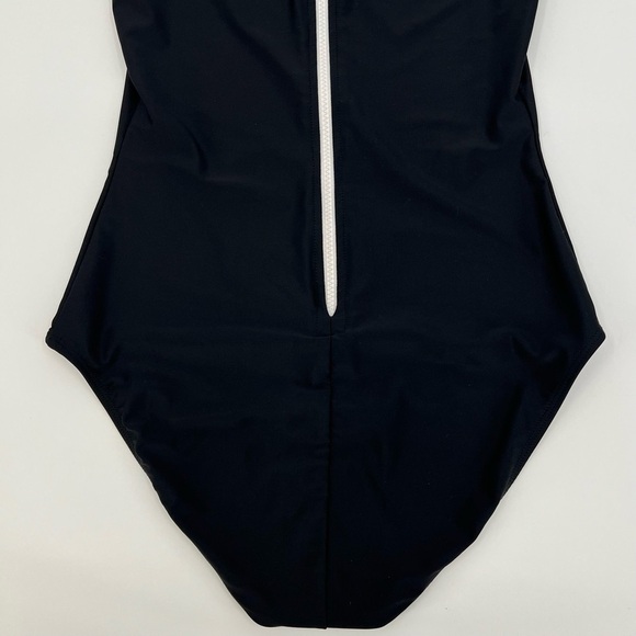 CoverSwim Sleeveless Mock-Neck Swimsuit in Black Size S - Picture 10 of 12